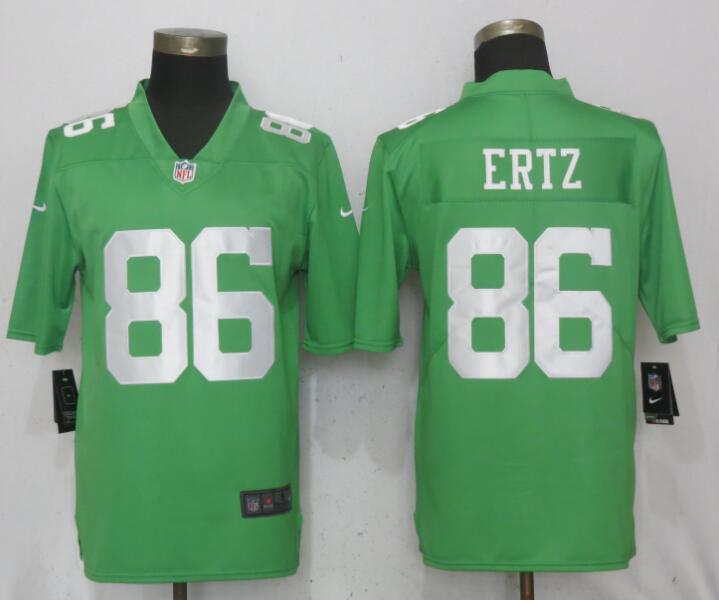 Men Philadelphia Eagles 86 Ertz Wentz Green Vapor Untouchable Nike Limited NFL Jerseys